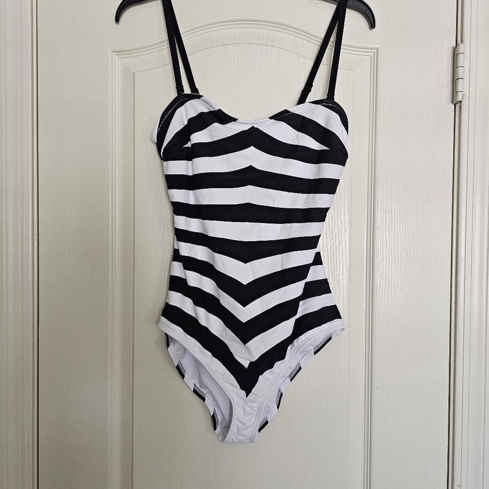 Barbie Vintage Chevron One Piece Swimsuit